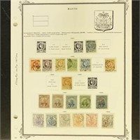 Haiti Stamps 1881-1940 Mint Hinged/NH and used, ne