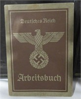 WWII Germany 1939 Arbeitsbuch Work Booklet NICE