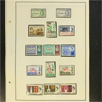 Gibraltar Stamps Mint NH on pages in mounts, fresh