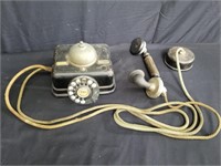 Antique rotary dial telephone