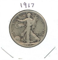 1917 Walking Liberty Silver Half Dollar