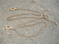 Tow Chain-10 Ft- 4 Hook Rigging Chain