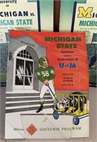 Pair of 1954 MICHIGAN MICHIGAN STATE COLLEGE