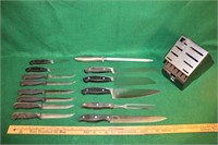Set of Knives with Block