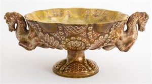 Ceramic Footed Centerpiece Bowl