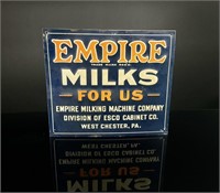 Empire Milk Tin Tacker  Farm Sign