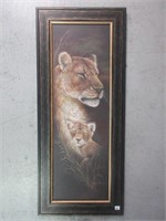 SIGNED LION ARTWORK