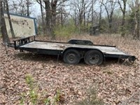 16' flatbed trailer w/ winch and ramps