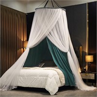 Kertnic Luxurious Bed Canopy  Peacock Blue