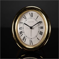 Cartier Baignoire Oval Art Deco Table Clock