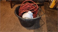 Feed bucket , cord & misc items
