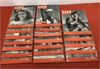 (18) Life magazines 1940