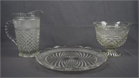 Wexford Pitcher Centerpiece Bowl and Torte Plate