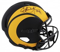 Autographed Eric Dickerson Rams HOF 99 Helmet