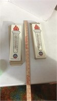 Standard oil metal thermometers still in the box