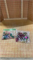 Two bags multicolored beads