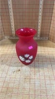 Pretty red vase
