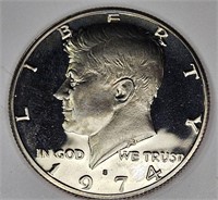 1974 s GEM Proof Kennedy Half Dollar
