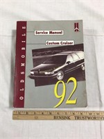 1992 Oldsmobile service manual custom cruiser