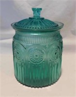 Pioneer Woman Adeline glass canister w/ lid,