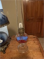 Aladdin oil lamp 24 inches tall chimney says