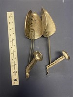 Vintage metal Shoe shapers. Used to retain the