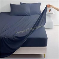 Twin XL Sheets - Ultra Soft  Navy Blue