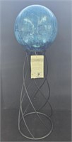 (P) Helix Globe Stand (10"×10"×21.5") And Blue