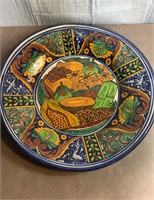 Large Mexican Talavera Colorful Platter