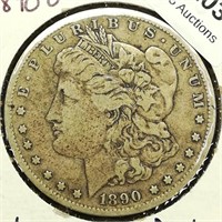 1890 O Morgan Dollar