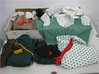 Assorted Vtg Girl Scout Uniforms & Accessories
