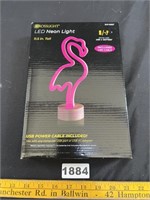 NIB LED Neon Flamingo Light