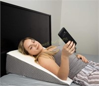Klbs Bed Wedge Pillow w/ Memory Foam 7.5