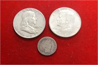 Lot of 3 90% Silver Coins