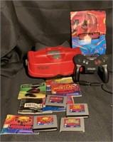 Vintage "Nintendo Virtual Boy" System with 4 Games