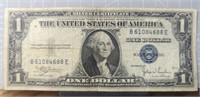 Silver certificate 1935 $1 bank note