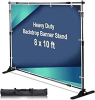 AkTop 10 x 8 ft Heavy Duty Backdrop Banner Stand K