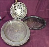 Metal serving trays