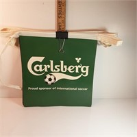 Green Carlsbergs flags soccer