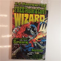 Sealed Wizard comic with card