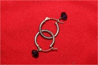 A Pair of Sterling Earrings