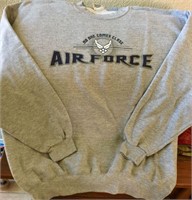 Vintage Airforce sweatshirt,  L & collectable bear