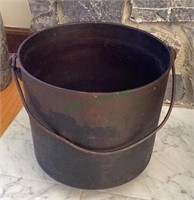 Cast metal TRS and Company four footed pot with