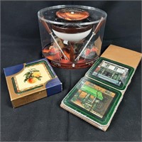 Chocolate Fondue Set and Pimpernel Coasters