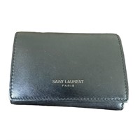 Saint Laurent 6 Key Case Wallet Black Leather