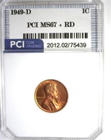1949-D Cent MS67+ RD LISTS $7500