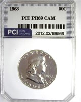 1963 Franklin PR69 CAM LISTS $850