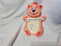 We Have A New Baby Pink Bear Piggy Bank