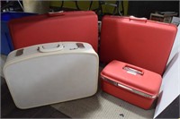 (3) Vintage Samsonite Suitcases & (1) Travel Smart