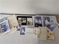 1930s-1940s Ephemera Collection Incl Xmas Card